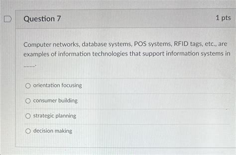 computer networks database systems pos systems rfid tags|Ch 1 Quiz Flashcards .